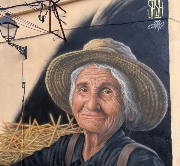 Mural La pagesa catalana